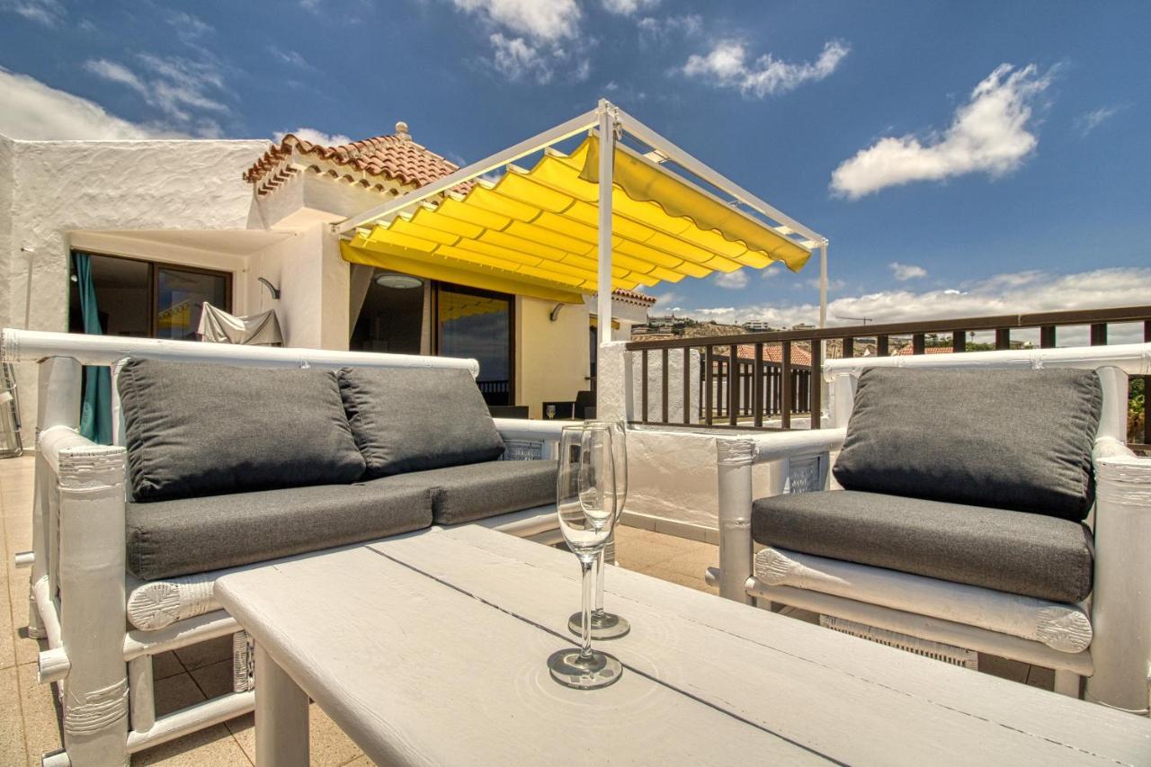 Penthouse Sea View Jacuzzy Terrace & Pool Apartment Playa Feñabe Екстериор снимка